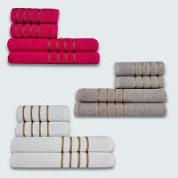 Jogo De Toalhas 12 Peças Coleção Dubai 100% Algodão Rs+cz+br - 1