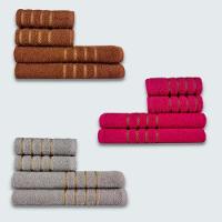 Jogo De Toalhas 12 Peças Coleção Dubai 100% Algodão Mr+rs+cz - 1