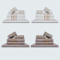 Jogo De Toalhas 20 Pçs Coleção Dubai 100% Algodão Br+cz - 1