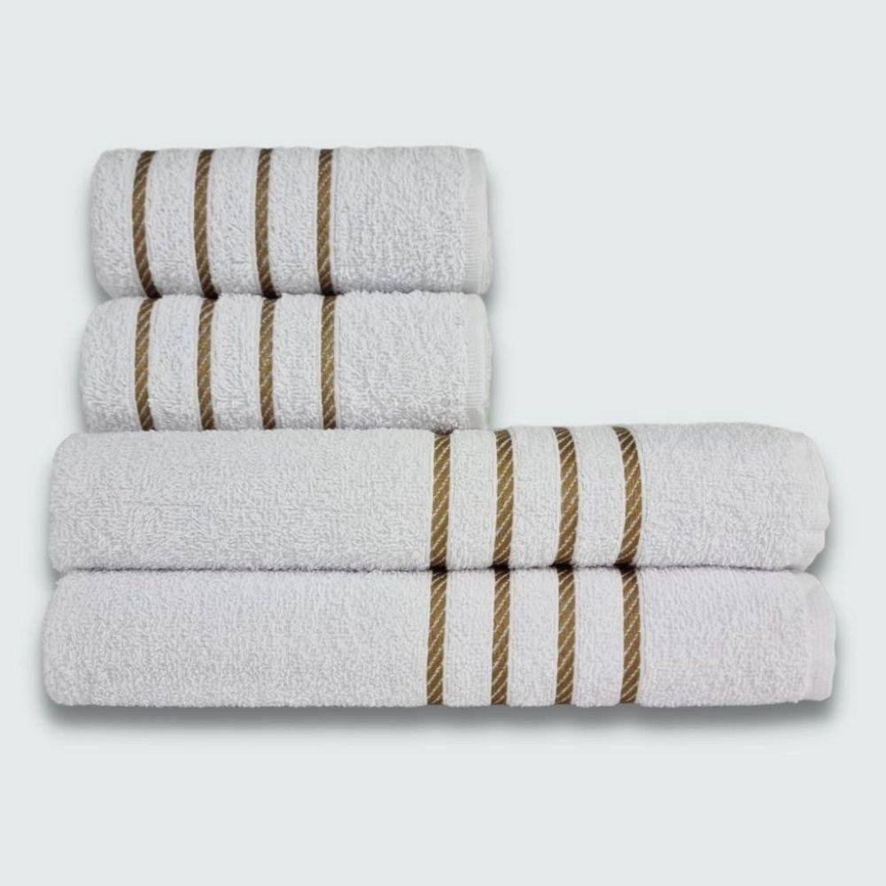 Jogo De Toalhas 16 Pç Coleção Dubai 100% Algodão Az+vd+br+mr - 3