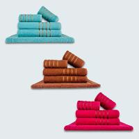 Jogo De Toalhas 15 Pçs Coleção Dubai 100% Algodão Vd+mr+rs - 1