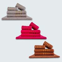 Jogo De Toalhas 15 Pçs Coleção Dubai 100% Algodão Cz+rs+mr - 1