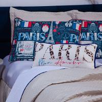 Kit Cobre Leito Paris Dupla Face C/ Almofadas Queen 07 Peças - 3