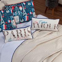 Kit Cobre Leito Paris Dupla Face C/ Almofadas Queen 07 Peças - 5