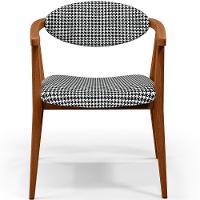 Kit 02 Poltronas Decorativas Para Sala De Estar Jantar Cecília L02 Pied Poule - 5