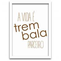 Conjunto Quadros Decorativos 2 peças MDF 20x30 Trem bala - 5