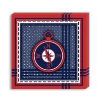 Conjunto Kit Com 3 Quadros Náuticos Decorativos Linha Náutica Marinheiro Mar 6 - 7