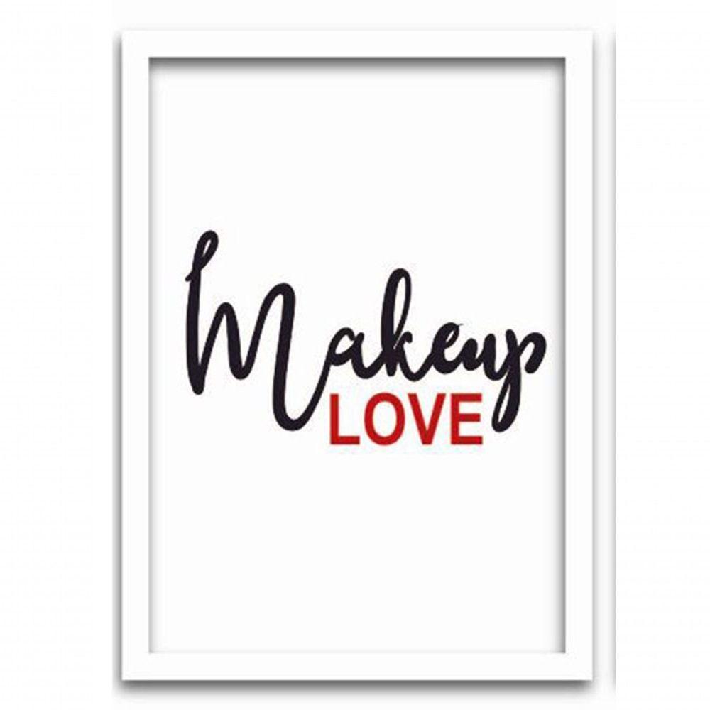 Conjunto Quadros Decorativos 3 peças MDF 20x30 Makeup - 6