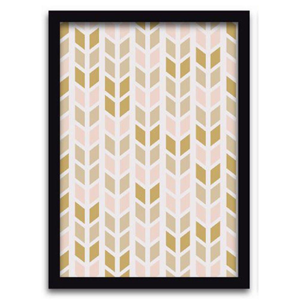 Conjunto Quadros Decorativos 3 pçs 20x30 Formas Geométricas - 4