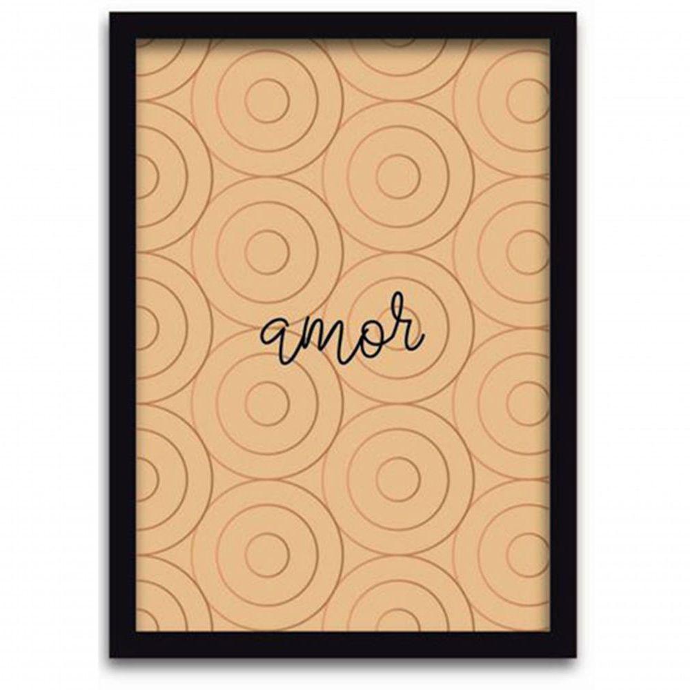 Conjunto Quadros Decorativos 3 peças MDF 20x30 Fé e Amor - 4