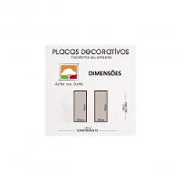 Conjunto Quadros Decorativos 2 pçs 20x45 Vasos e Azulejos - 7