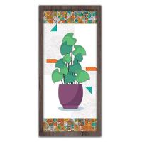 Conjunto Quadros Decorativos 2 pçs 20x45 Vasos e Azulejos - 9