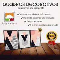 Conjunto Quadros Decorativos 4 pçs MDF 30x40 Amor Familia 2 - 3