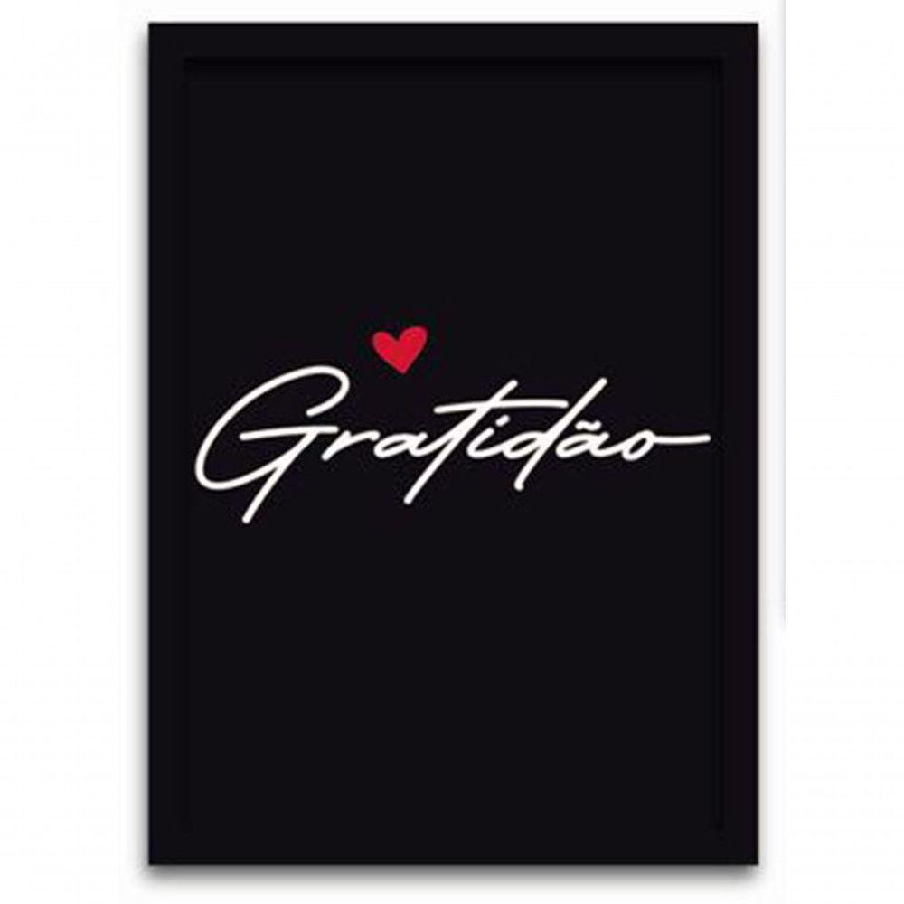 Conjunto Quadros Decorativos 4 peças MDF 20x30 Gratidão e Fé - 8