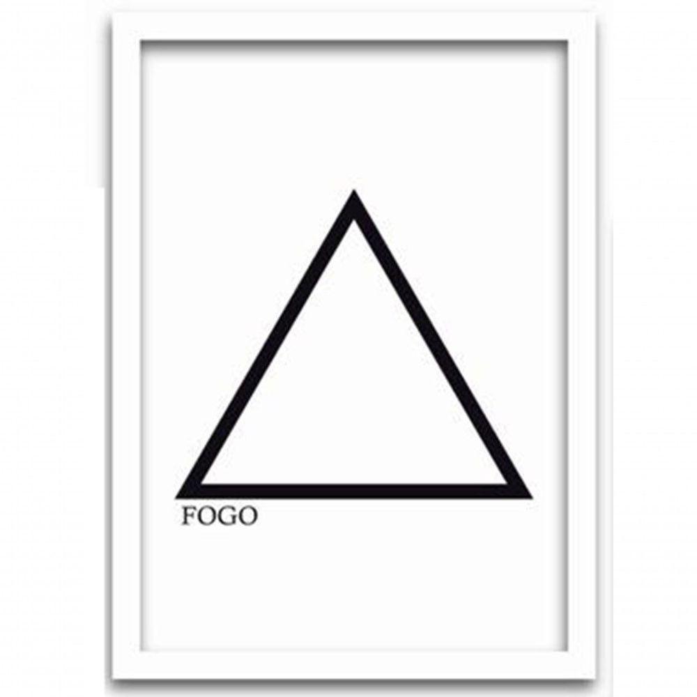 Conjunto Quadros Decorativos 4 peças MDF 20x30 Elementos - 6