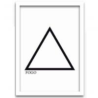 Conjunto Quadros Decorativos 4 peças MDF 20x30 Elementos - 11