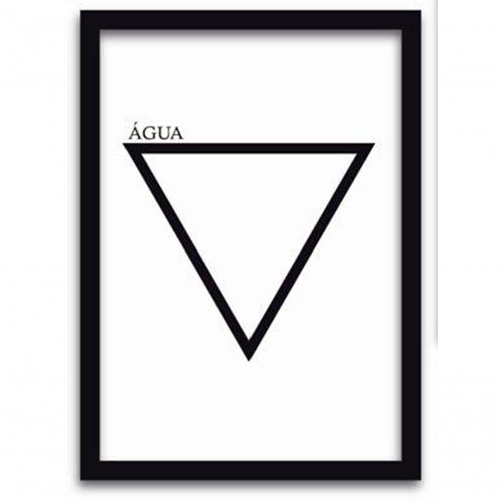 Conjunto Quadros Decorativos 4 peças MDF 20x30 Elementos - 8