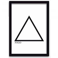 Conjunto Quadros Decorativos 4 peças MDF 20x30 Elementos - 7