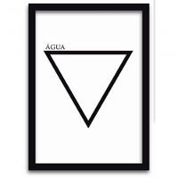 Conjunto Quadros Decorativos 4 peças MDF 20x30 Elementos - 8