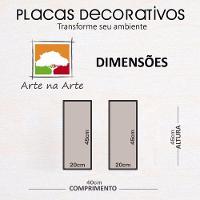 Kit 2 Quadros Decorativos 20x45 Vasos e Azulejos - 8