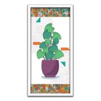 Kit 2 Quadros Decorativos 20x45 Vasos e Azulejos - 9