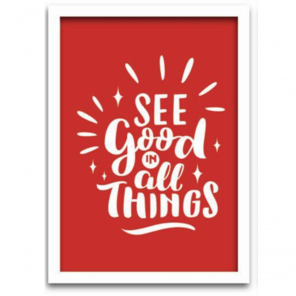 Kit 3 Quadros Mdf 20x30 Flamingos 2 Titulos Moldura Branca - 6