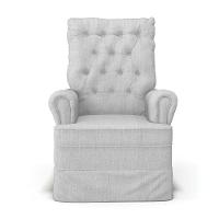 Poltrona De Amamentação Com Balanço Laura Linho Base De Madeira - D'rossi Cor Cinza - 6