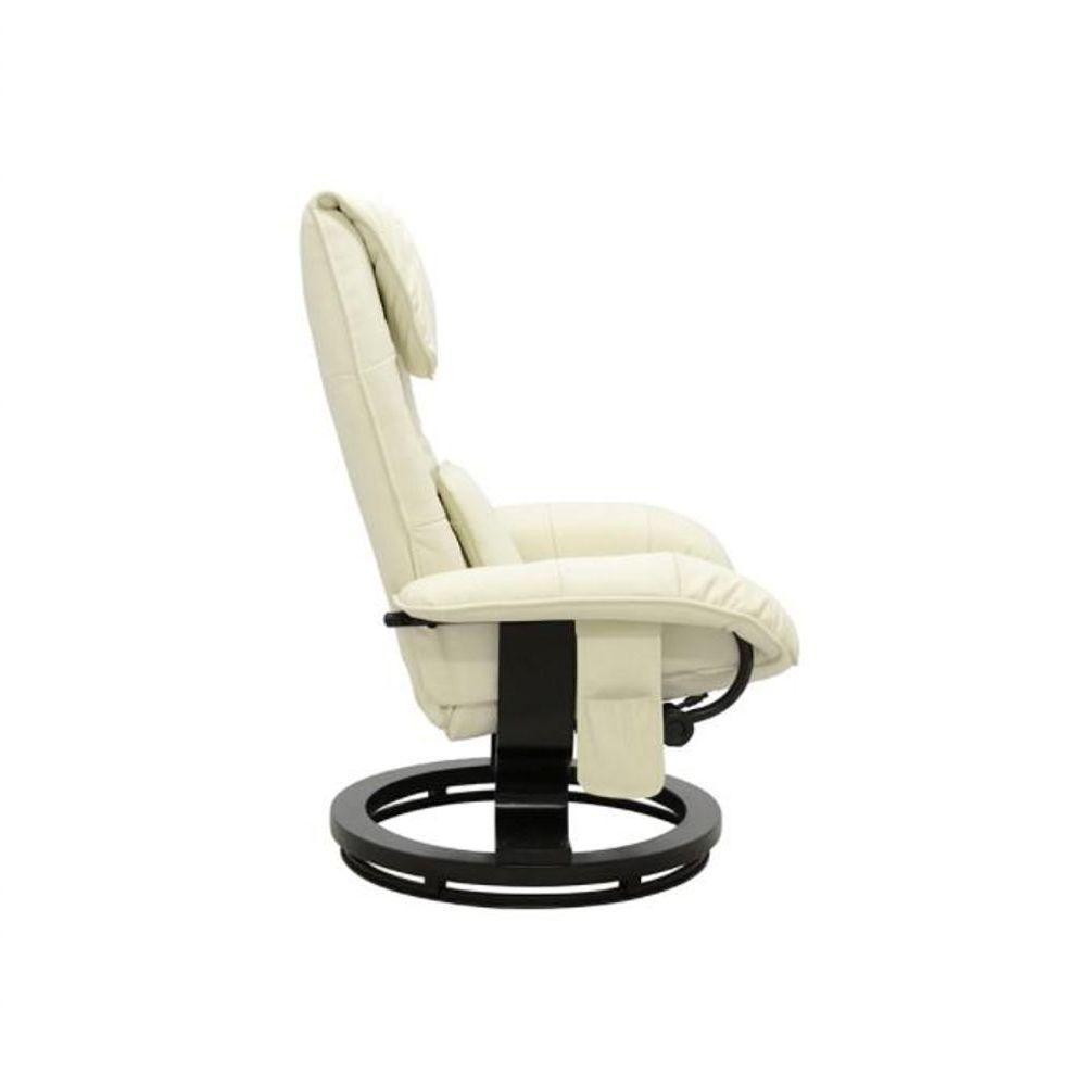 Poltrona De Massagem Louisiana Rivatti Com Apóio Para Pés Revestimento Creme - 5
