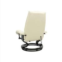 Poltrona De Massagem Louisiana Rivatti Com Apóio Para Pés Revestimento Creme - 2