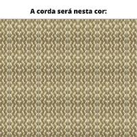 Poltrona Com Braço Mava Algodão Marrom Madeira Cedro Corda Plana Poliéster Duna - 3