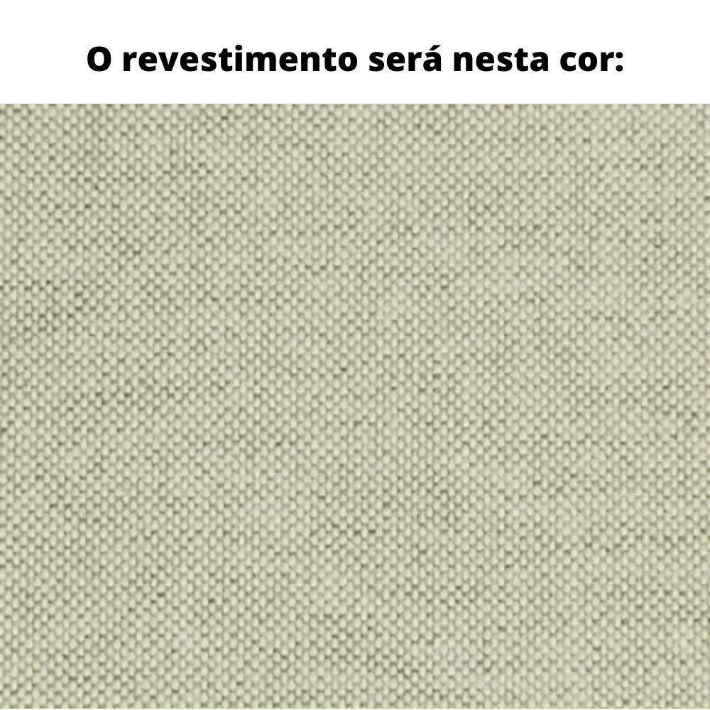 Poltrona Com Braço Mava Algodão Bege Madeira Cedro Corda Plana Poliéster Duna - 4