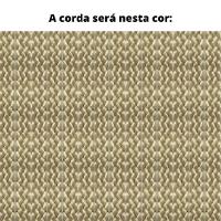 Poltrona Com Braço Mava Algodão Bege Madeira Cedro Corda Plana Poliéster Duna - 3