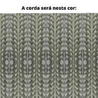 Poltrona Com Braço Luck Algodão Marrom Madeira Cedro Corda Plana Poliéster Prata