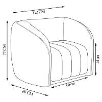 Poltrona Decorativa Sala De Estar Adam Veludo Azul Marinho G45 - Gran Belo - 8