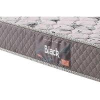 Cama Box Baú Queen: Colchão Espuma Herval D45 / AG65 Black Double Face + Base CRC Suede Black(158x198) - 3
