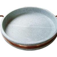 Assadeira de Pedra Sabão com Alça de Cobre 25 Cm - 5