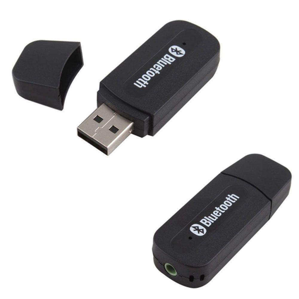 Adaptador Receptor Bluetooth Usb P2 Audio Sterio C/ Cabo P2 -usb P2 - 1