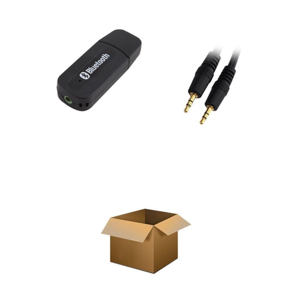 Adaptador Receptor Bluetooth Usb P2 Audio Sterio C/ Cabo P2 -usb P2 - 5