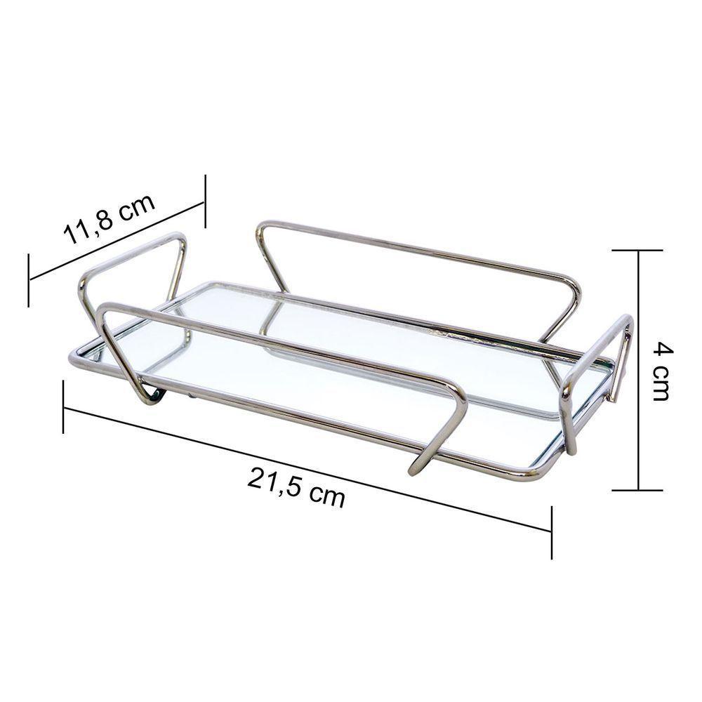 Bandeja Any Cromada 10x20 Cm Hara - 5