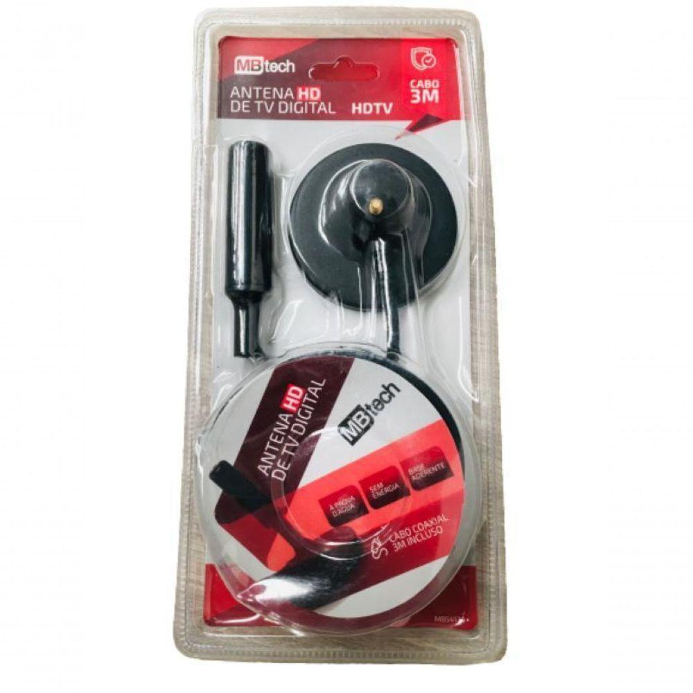 Antena Digital Hd Interna Com Cabo 3M - 1
