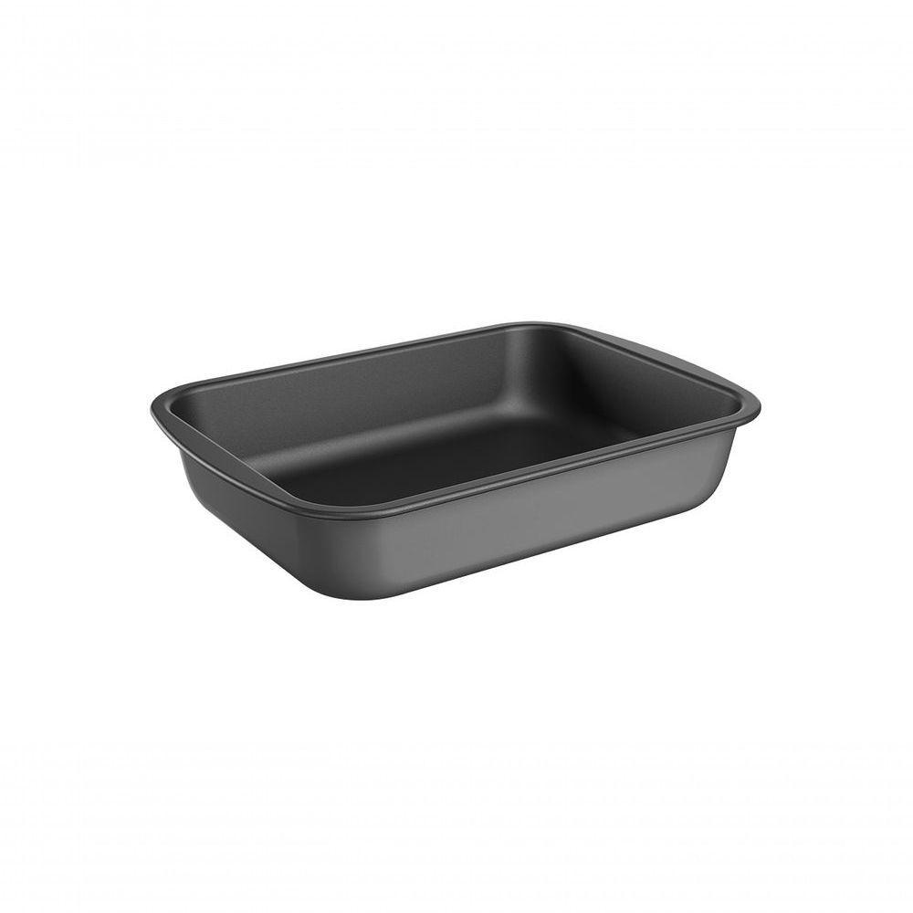 Assadeira Retangular Funda 33,5 Cm 33,5 X 24 X 6,1 Cm Grafite Brinox - 1