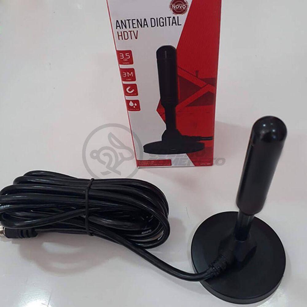 Antena Digital Portátil Interna E Externa Full Hdtv Vhf 4K - 4