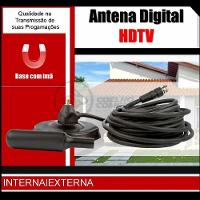 Antena Digital Portátil Interna E Externa Full Hdtv Vhf 4K - 2