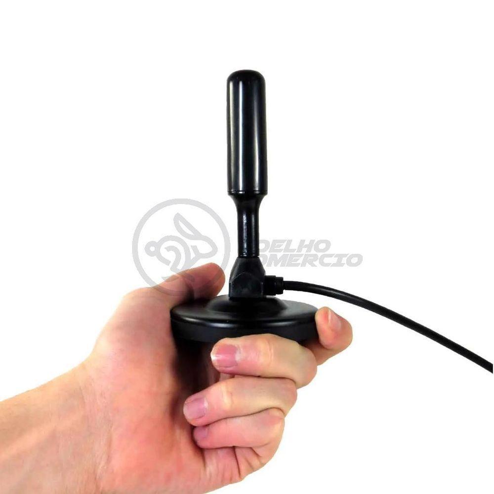 Antena Digital Portátil Interna E Externa Full Hdtv Vhf 4K - 1