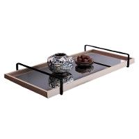 Bandeja Espelhada Laqueada com Alça Preta TNA Decor - 3