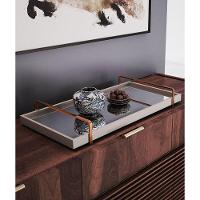 Bandeja Espelhada Laqueada com Alça Bronze - 3