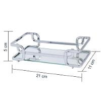 Bandeja Luana Cromada 10x20 Cm Hara - 6