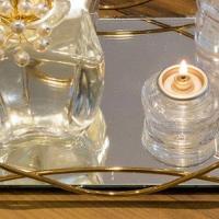 Bandeja Isabela Dourada 10 X 20 Cm Hara