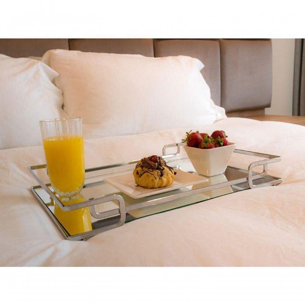 Bandeja Luana Cromada 20x30 Cm Hara - 3