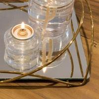 Bandeja Isabela Dourada 15 X 25 Cm Hara - 2